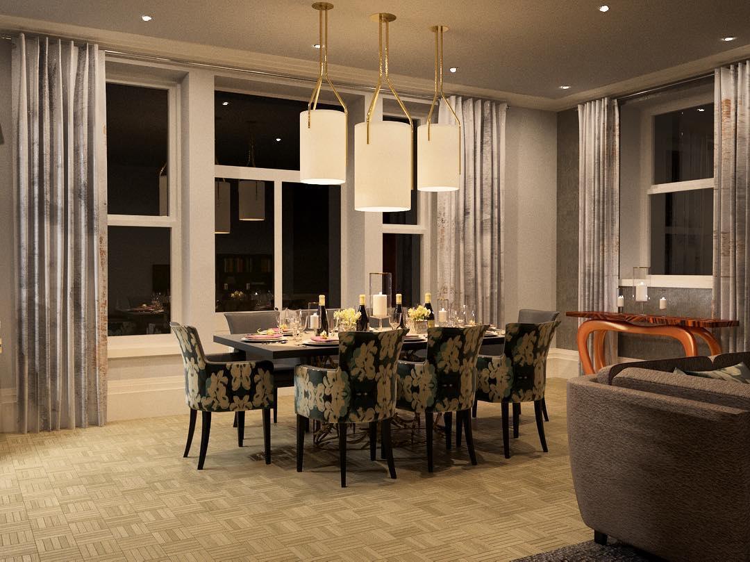 Lustra Chandelier LED 3-Lumières Laiton Moderne - Neutralighting