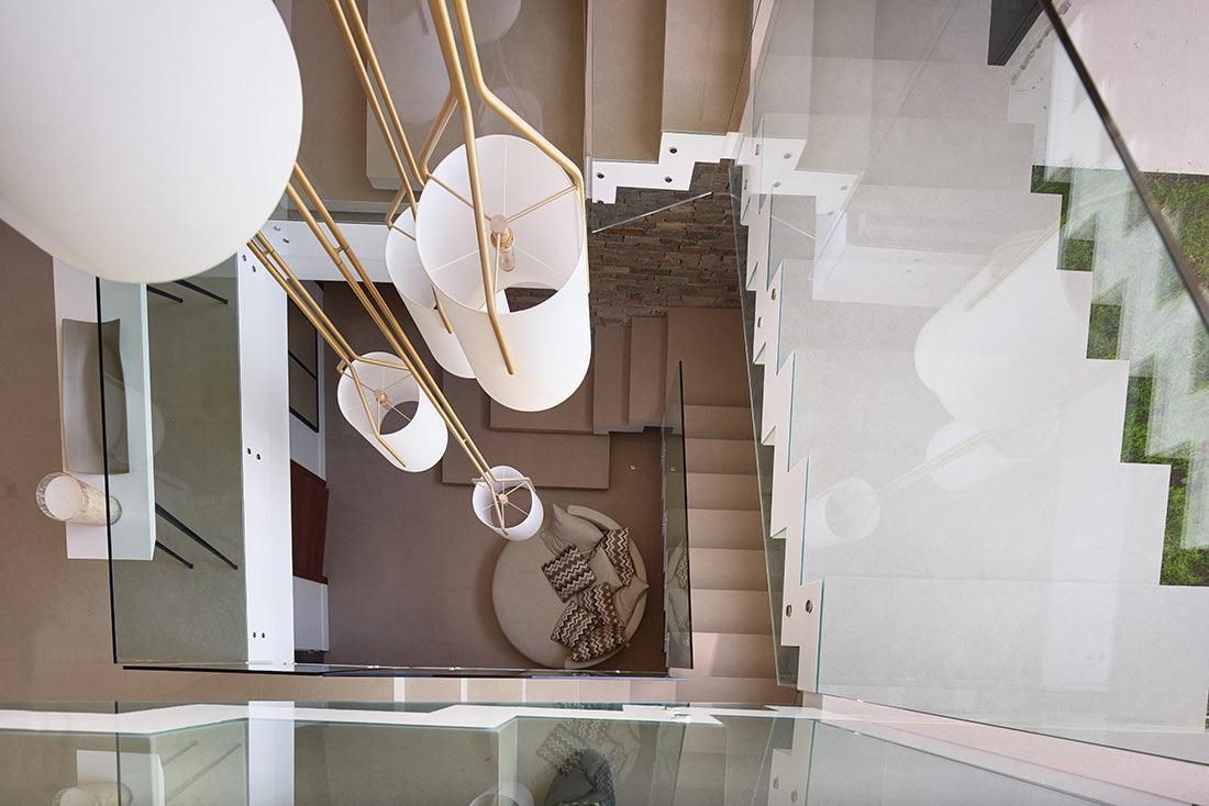 Lustra Chandelier LED 3-Lumières Laiton Moderne - Neutralighting