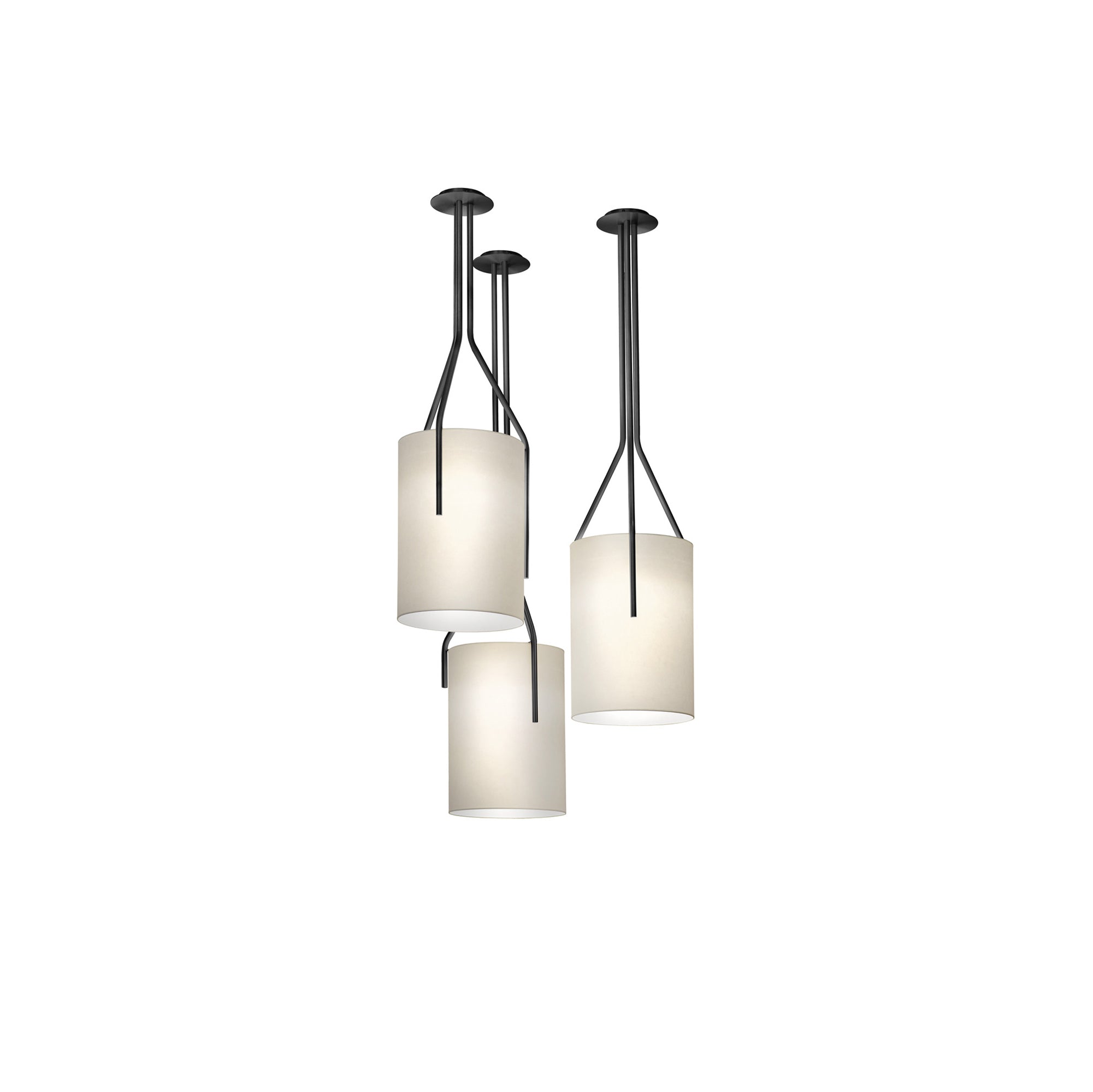 Lustra Chandelier LED 3-Lumières Laiton Moderne - Neutralighting