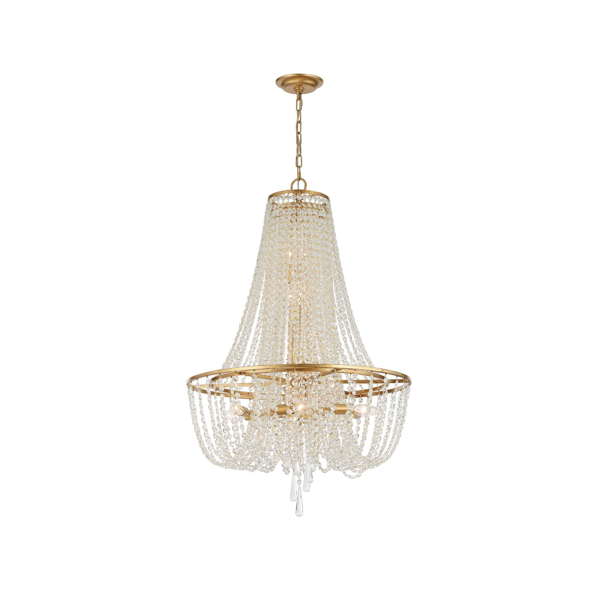 Sifuvys Postmodern Luxury Metal Crystal Chandelier - Lamp Copper