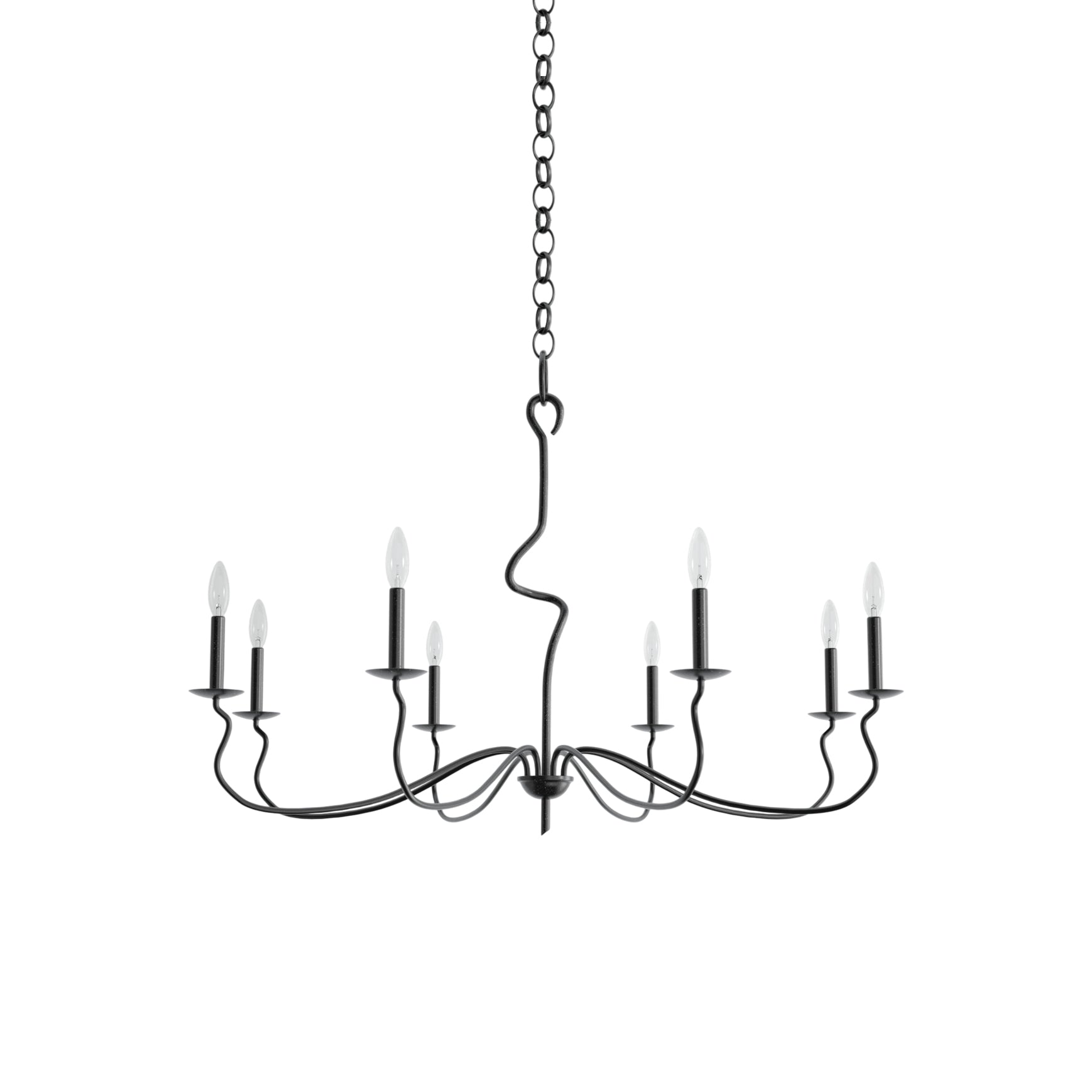 Rauduvyo Chandelier Métal Industriel Minimaliste Moderne - Neutralighting