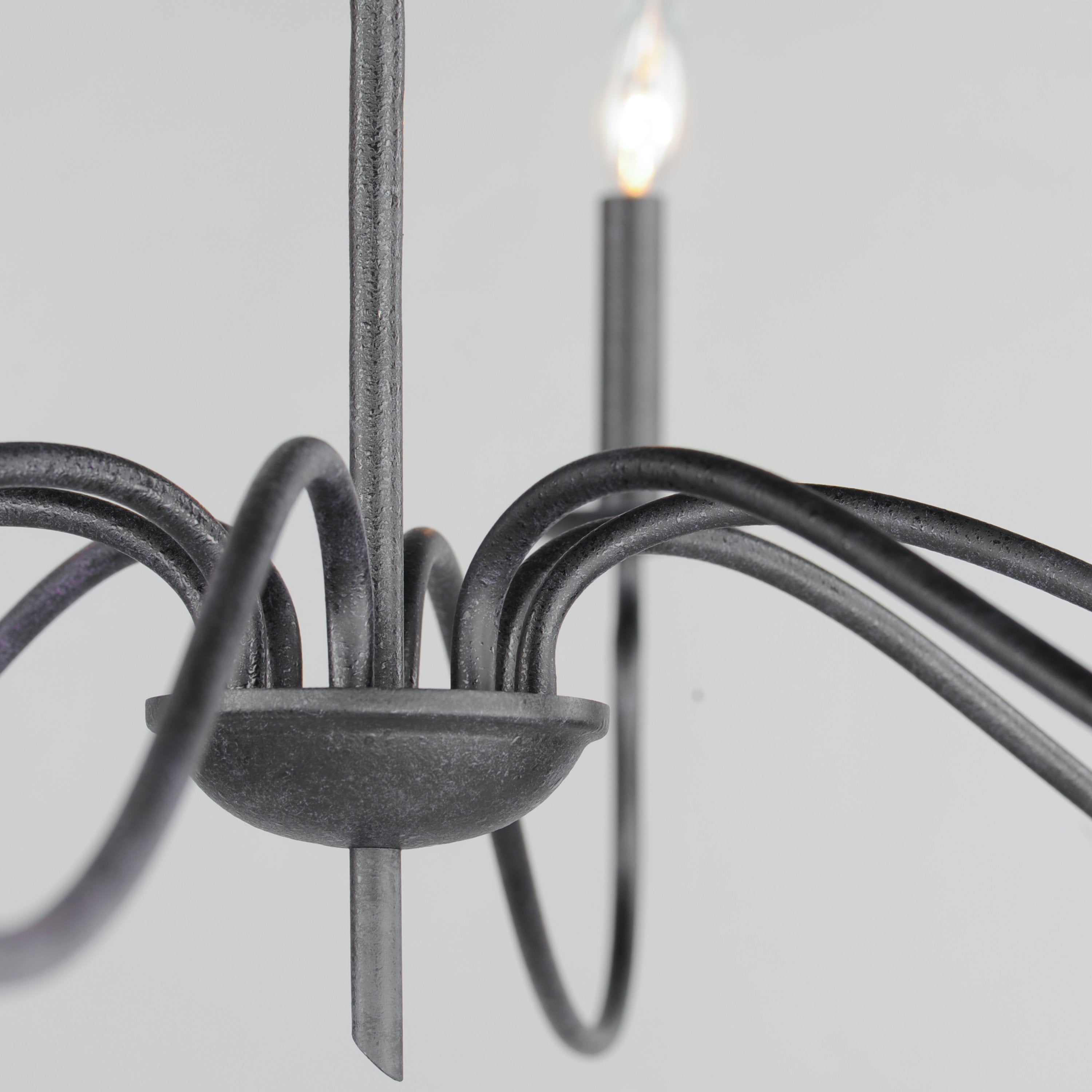 Rauduvyo Chandelier Métal Industriel Minimaliste Moderne - Neutralighting