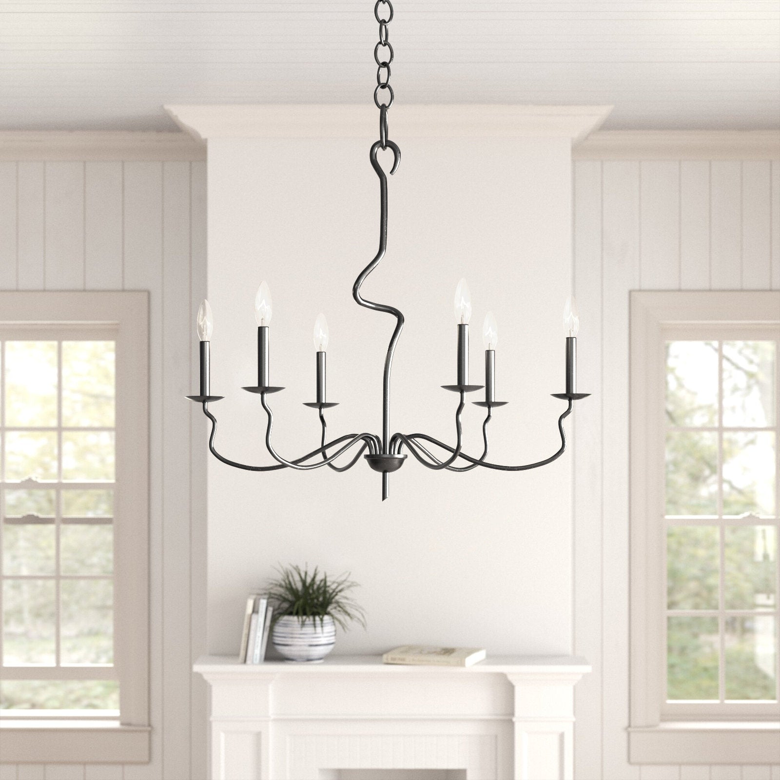 Rauduvyo Chandelier Métal Industriel Minimaliste Moderne - Neutralighting