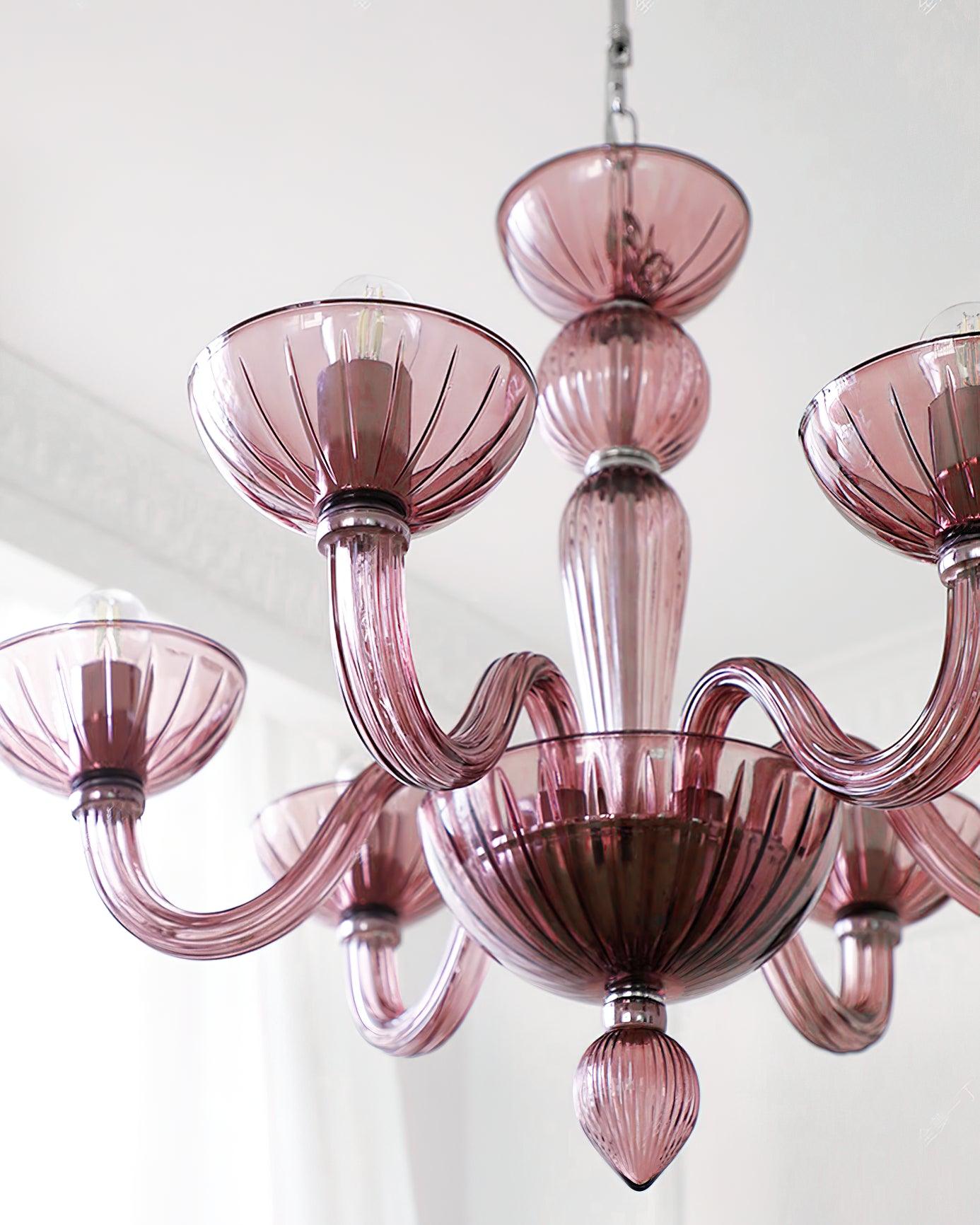 Lustra Chandelier En Verre De Murano Élégant Fait Main - Neutralighting