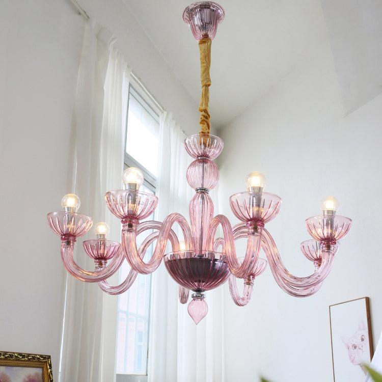 Lustra Chandelier En Verre De Murano Élégant Fait Main - Neutralighting