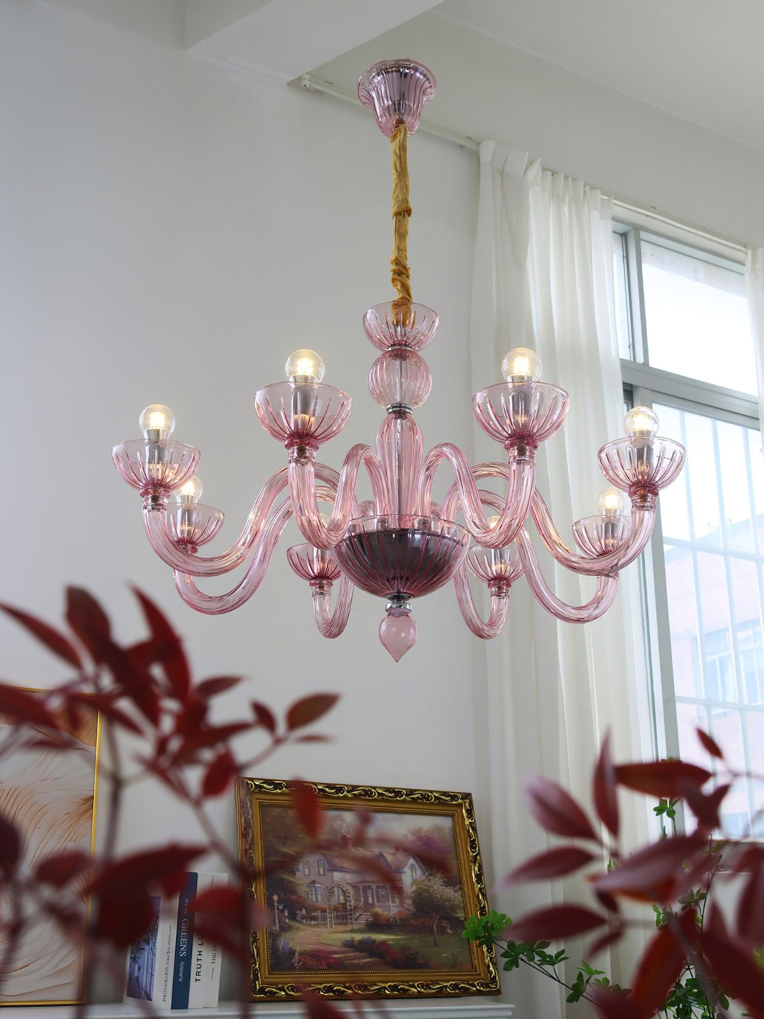 Lustra Chandelier En Verre De Murano Élégant Fait Main - Neutralighting
