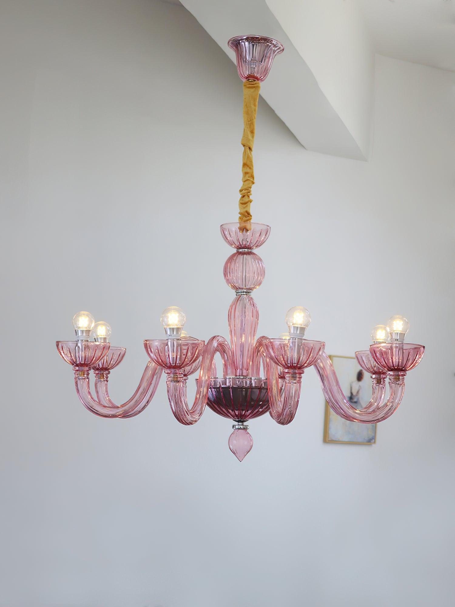 Lustra Chandelier En Verre De Murano Élégant Fait Main - Neutralighting