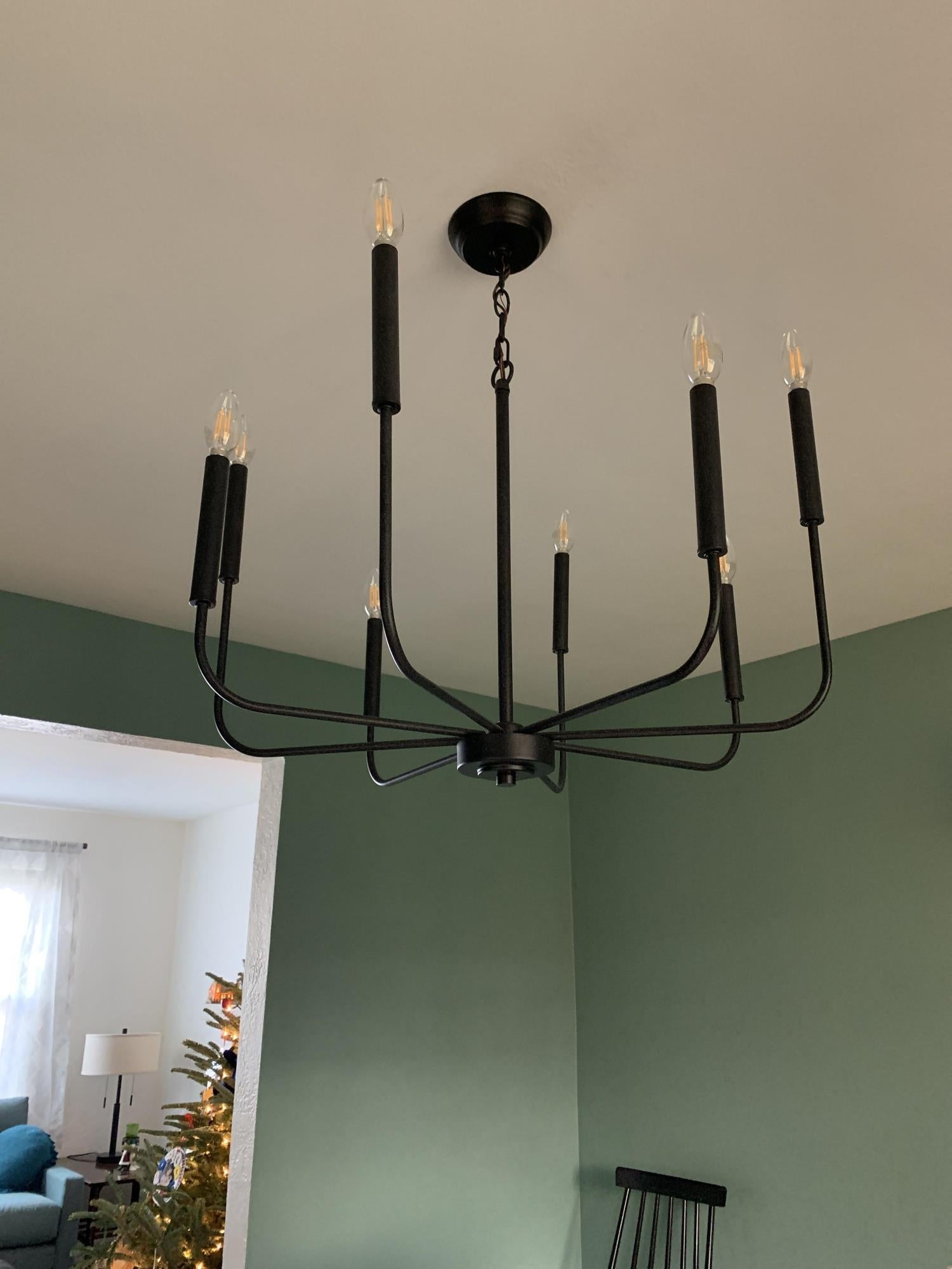 Ulfuvys Chandelier Métal Industriel Moderne En Bougies - Neutralighting