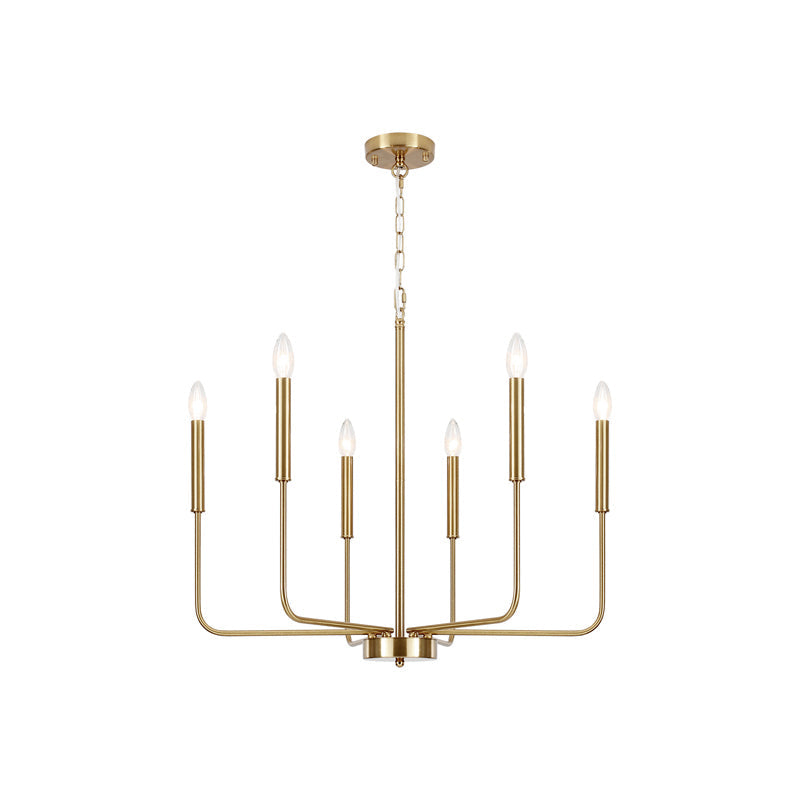 Ulfuvys Chandelier Métal Industriel Moderne En Bougies - Neutralighting