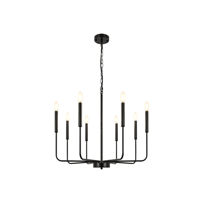 Ulfuvys Chandelier Métal Industriel Moderne En Bougies - Neutralighting