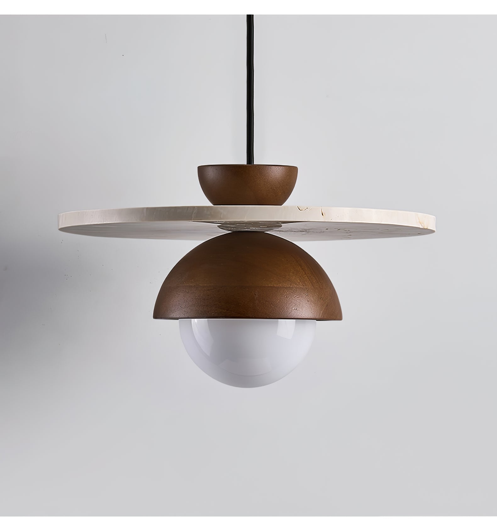 Vera Travertine Glass Pendant Light Design - Letslighting