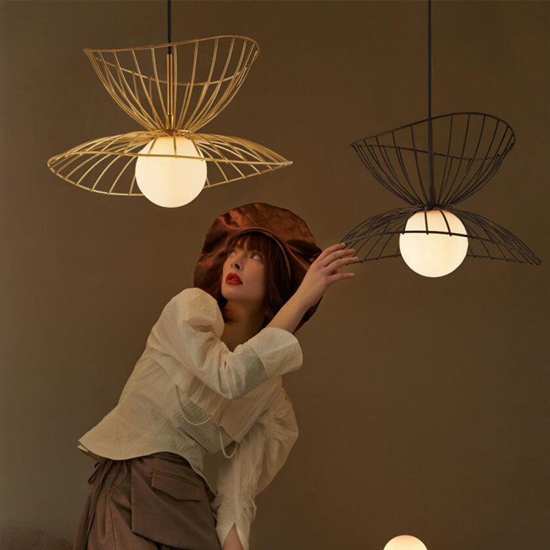 Ritta Luminaires Suspension Vertigo LED Métal Noir/Or Salle à manger - Neutralighting