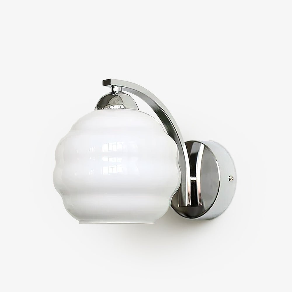 Lustra Wall Lamp Art Deco Glass Chrome - Neutralighting