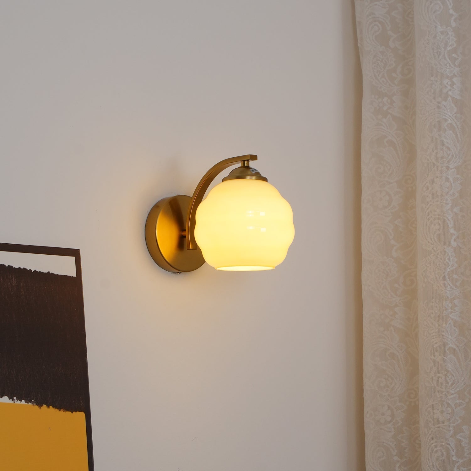 Lustra Wall Lamp Art Deco Glass Chrome - Neutralighting