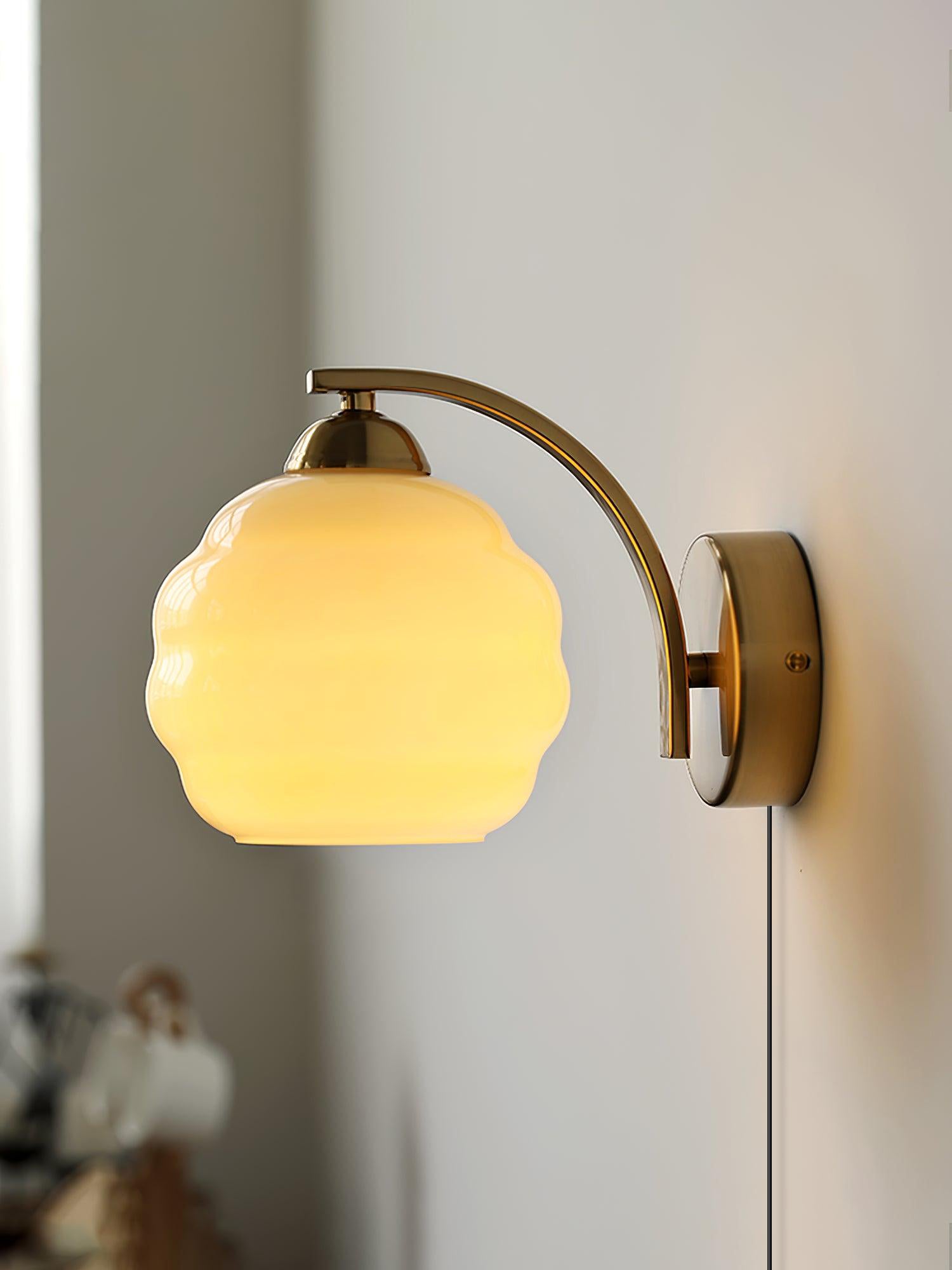 Lustra Wall Lamp Art Deco Glass Chrome - Neutralighting