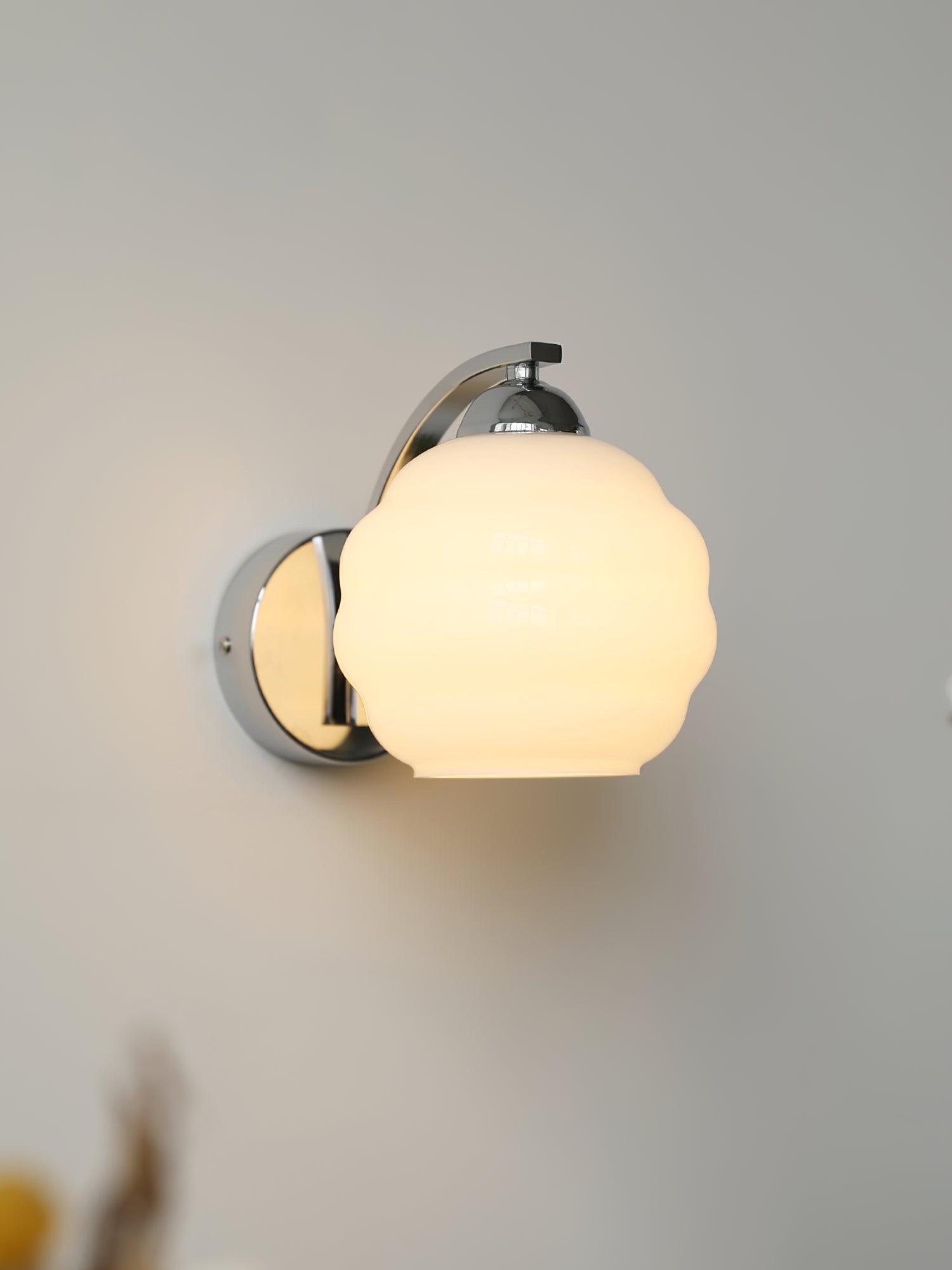 Lustra Wall Lamp Art Deco Glass Chrome - Neutralighting
