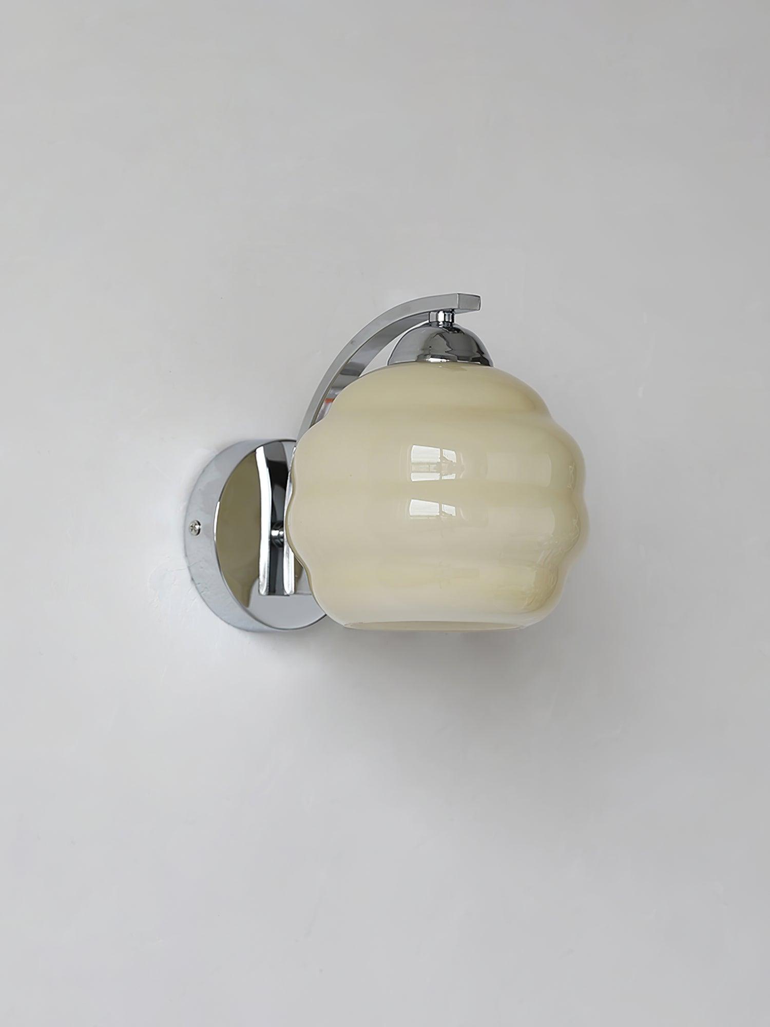 Lustra Wall Lamp Art Deco Glass Chrome - Neutralighting