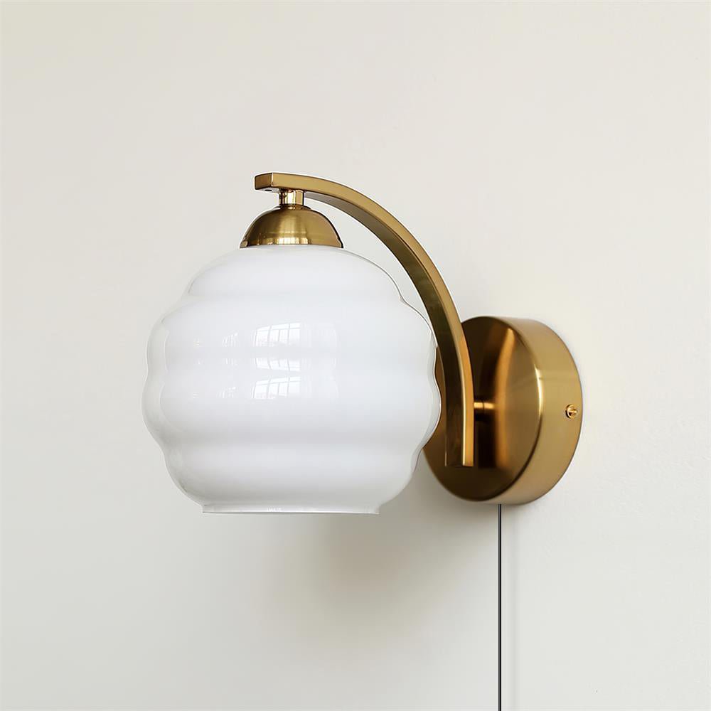 Lustra Wall Lamp Art Deco Glass Chrome - Neutralighting