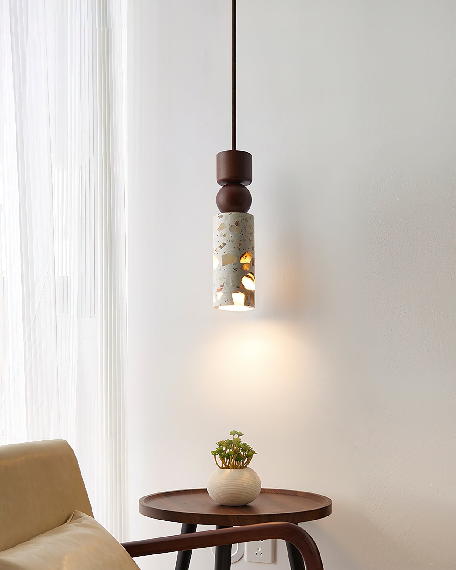 Artena Lampe Suspendue Sculpturale en Terrazzo - Neutralighting