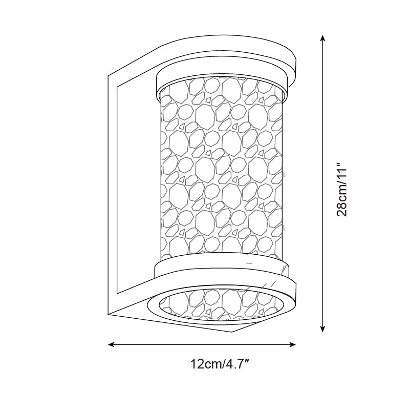 Artika Applique Murale Extérieure Acier Inoxydable Verre Texturé - Neutralighting
