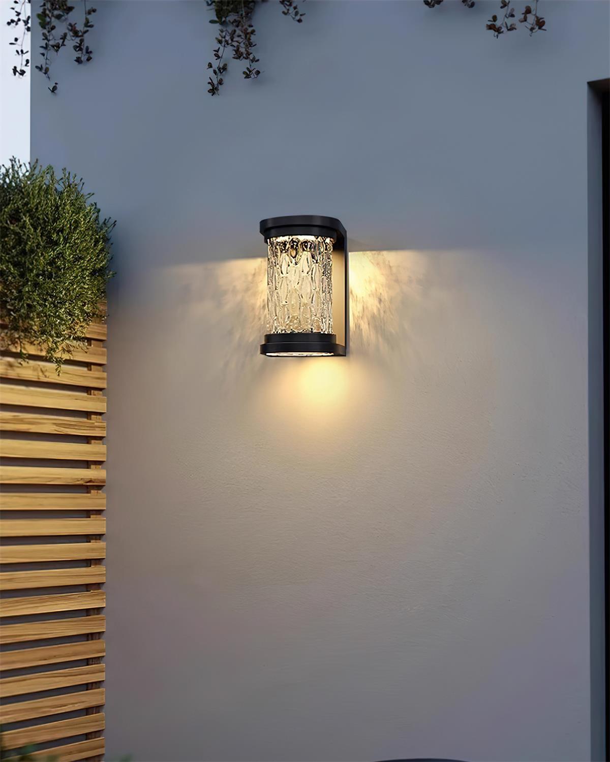 Artika Applique Murale Extérieure Acier Inoxydable Verre Texturé - Neutralighting