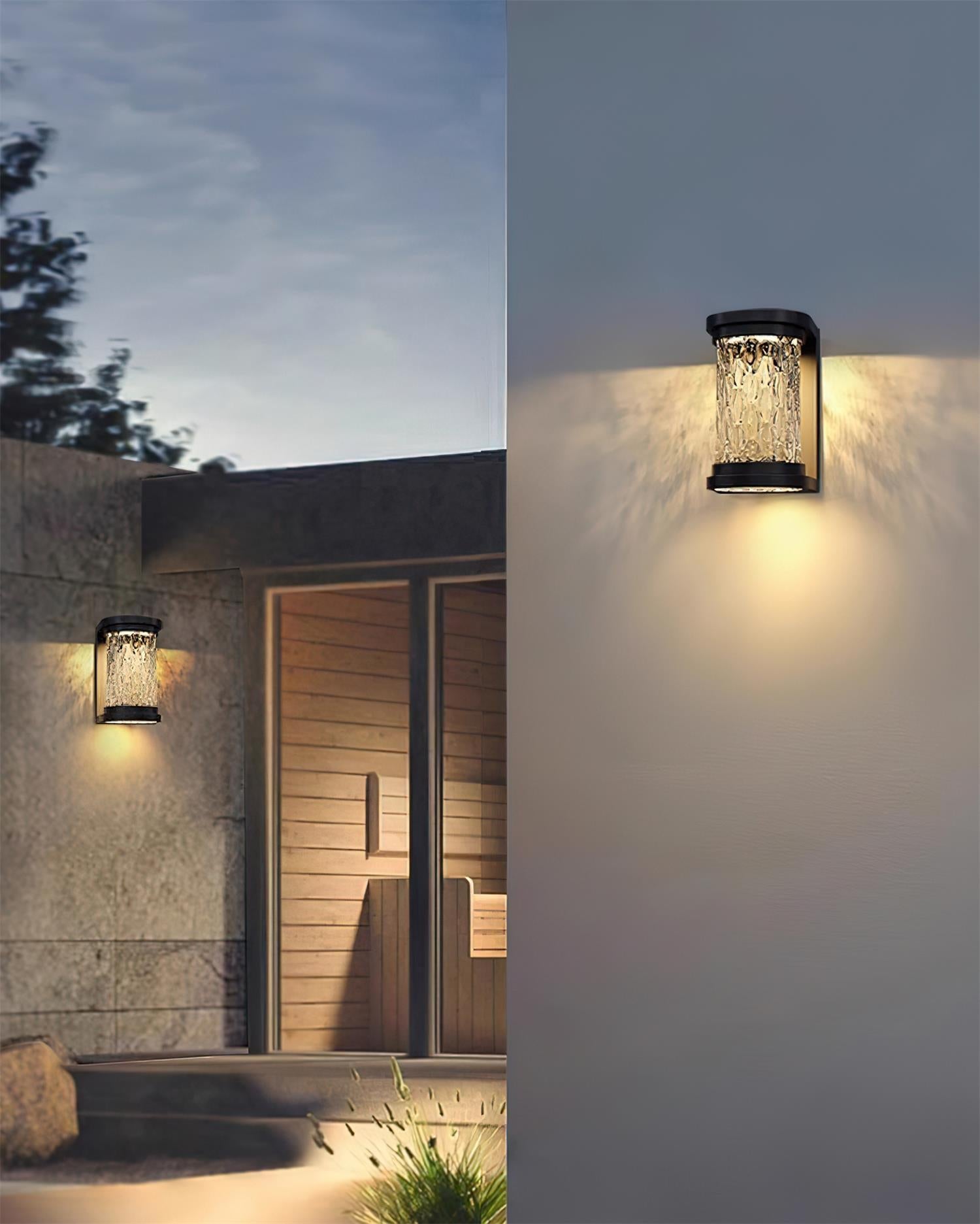 Artika Applique Murale Extérieure Acier Inoxydable Verre Texturé - Neutralighting