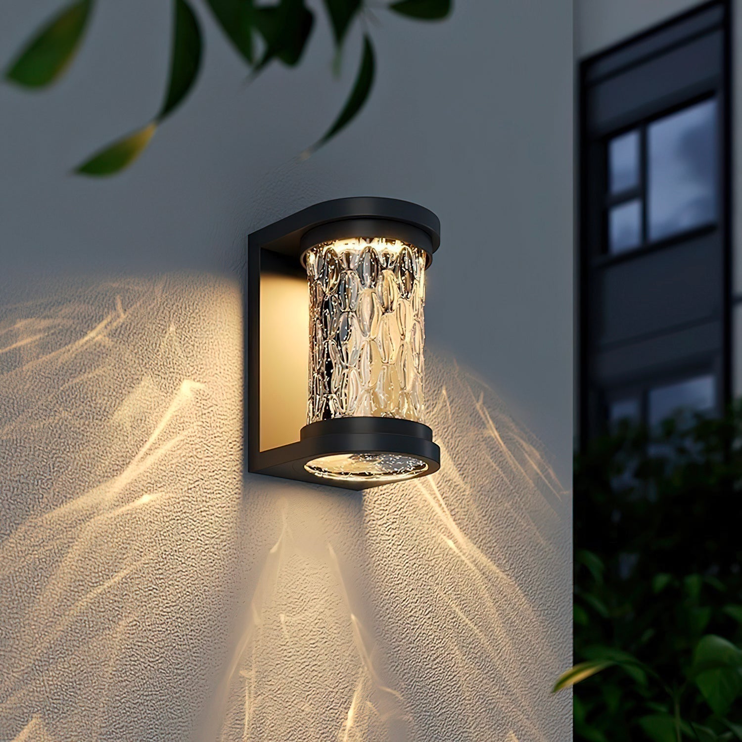 Artika Applique Murale Extérieure Acier Inoxydable Verre Texturé - Neutralighting