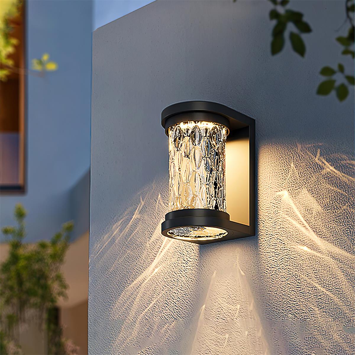 Artika Applique Murale Extérieure Acier Inoxydable Verre Texturé - Neutralighting