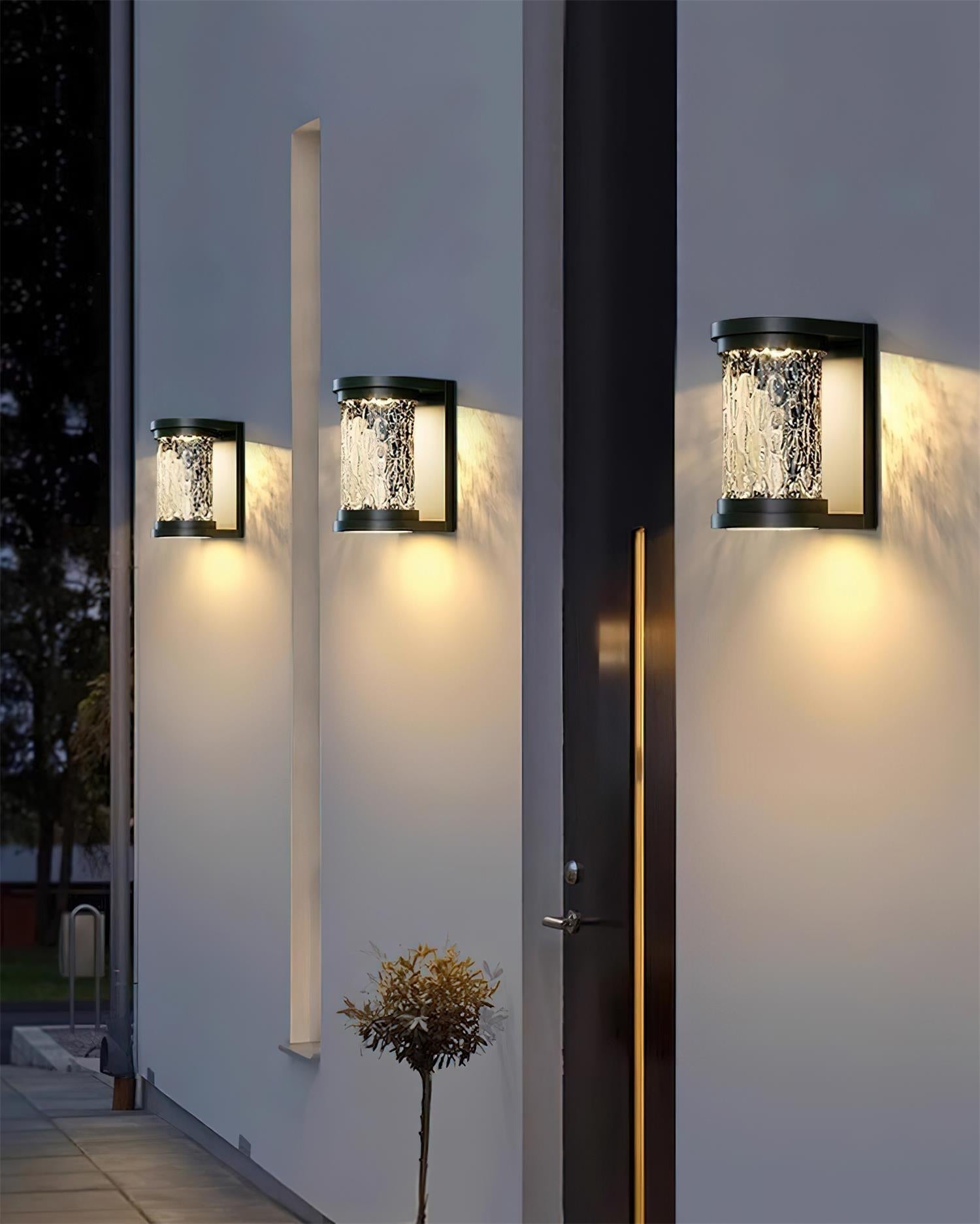 Artika Applique Murale Extérieure Acier Inoxydable Verre Texturé - Neutralighting