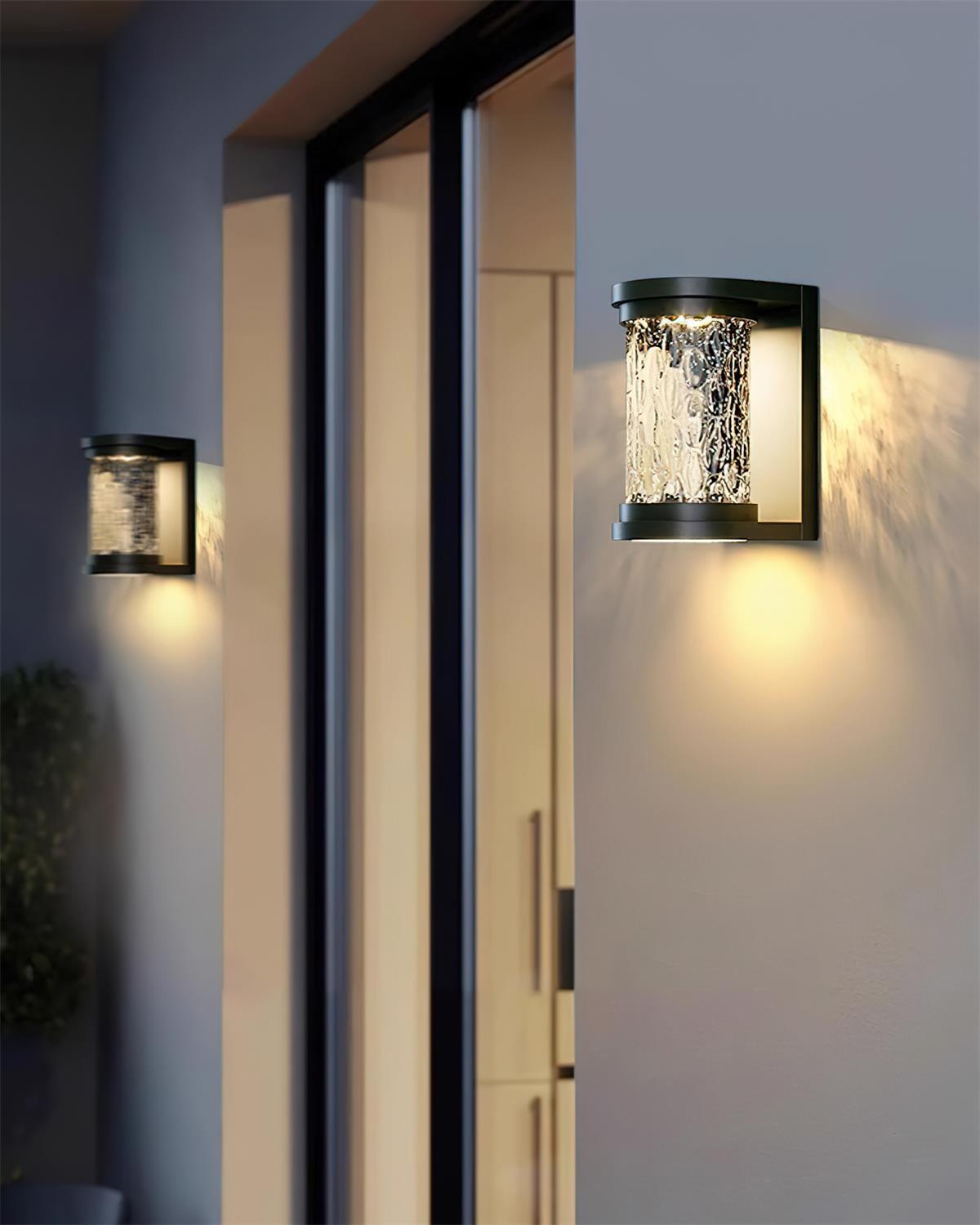 Artika Applique Murale Extérieure Acier Inoxydable Verre Texturé - Neutralighting