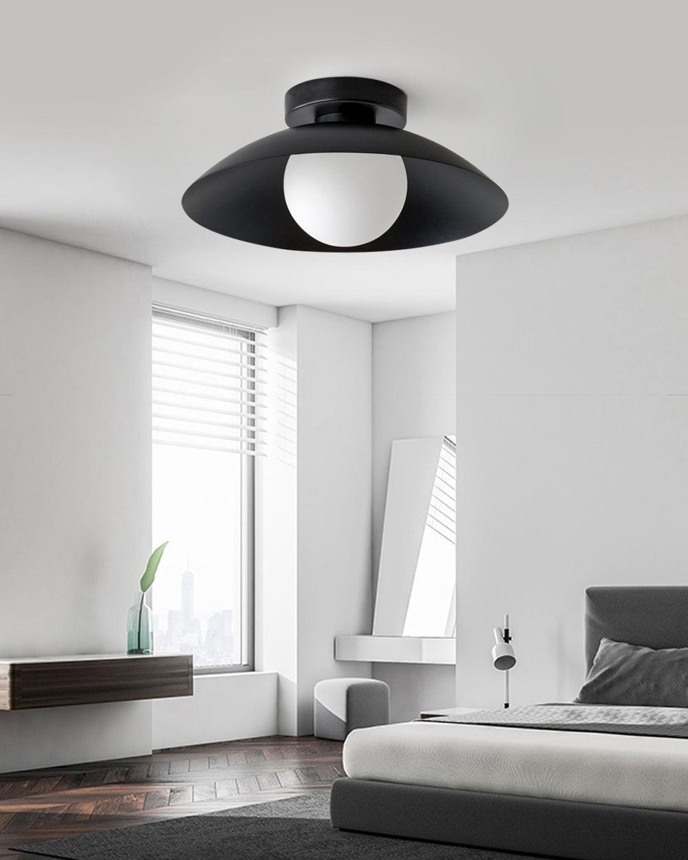 Solacien Plafonnier en verre et auvent avec options de couleurs - Neutralighting