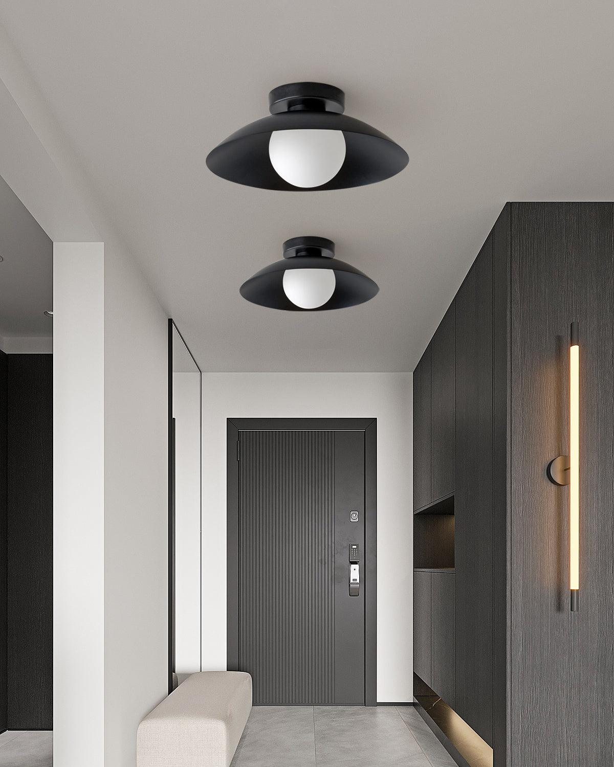Solacien Plafonnier en verre et auvent avec options de couleurs - Neutralighting