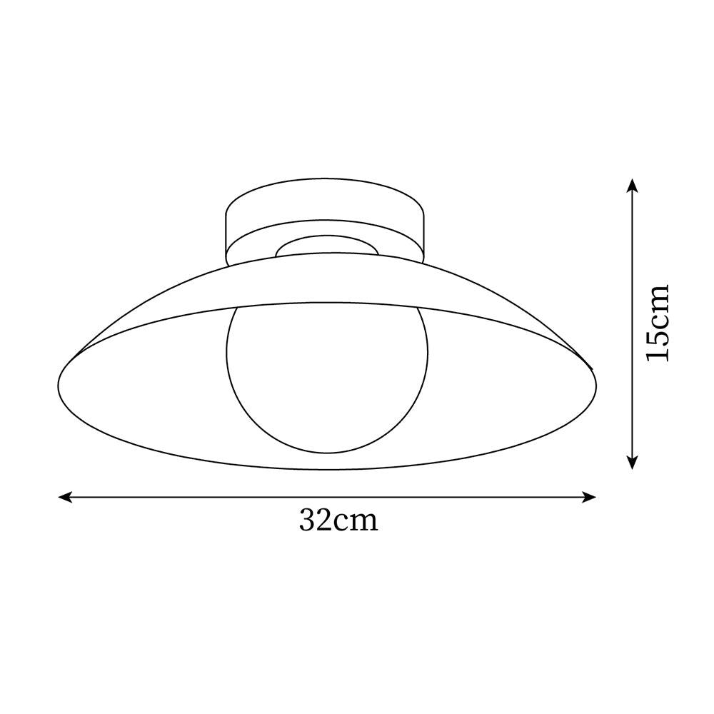 Solacien Plafonnier en verre et auvent avec options de couleurs - Neutralighting