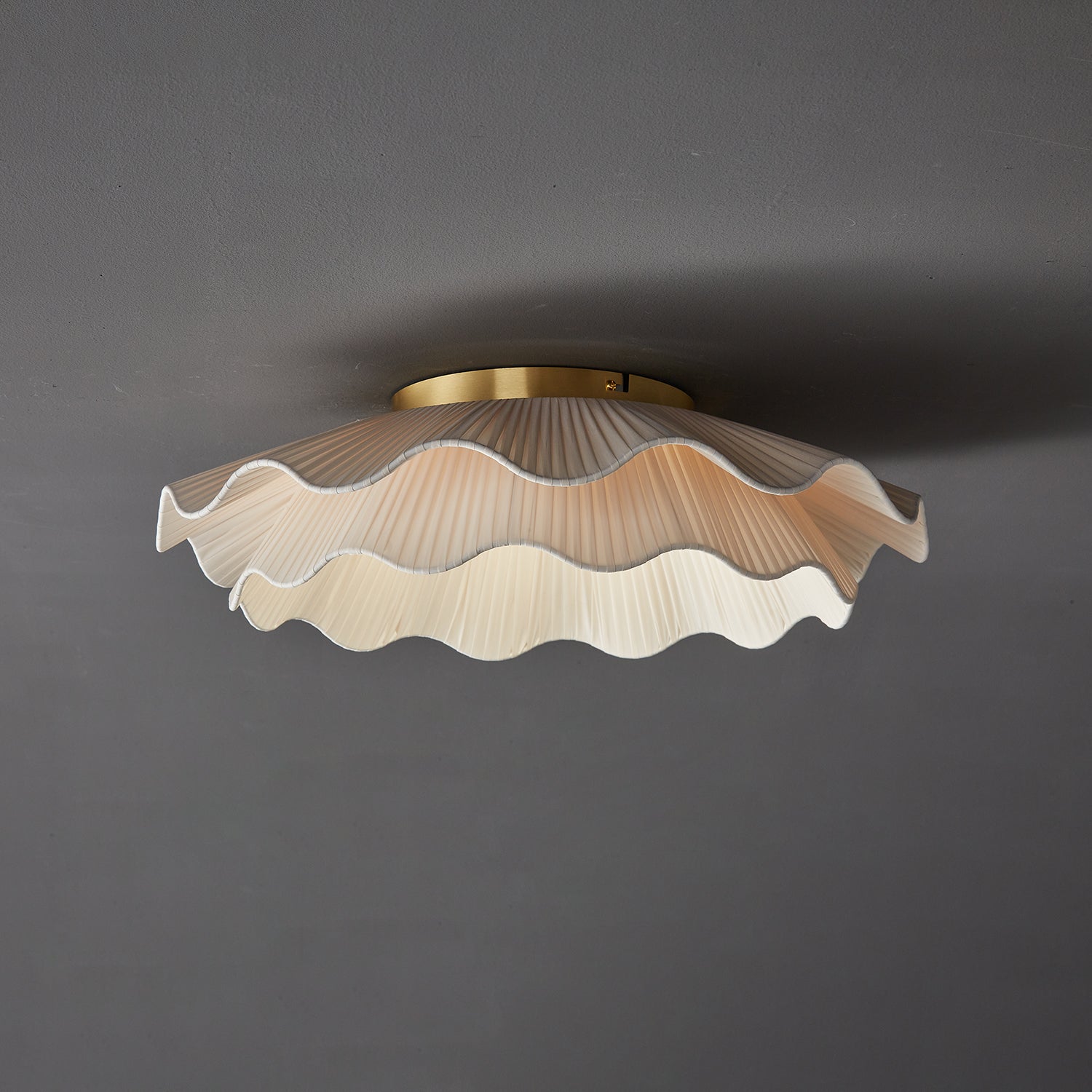 Tirah Plafonnier en tissu ondulé
