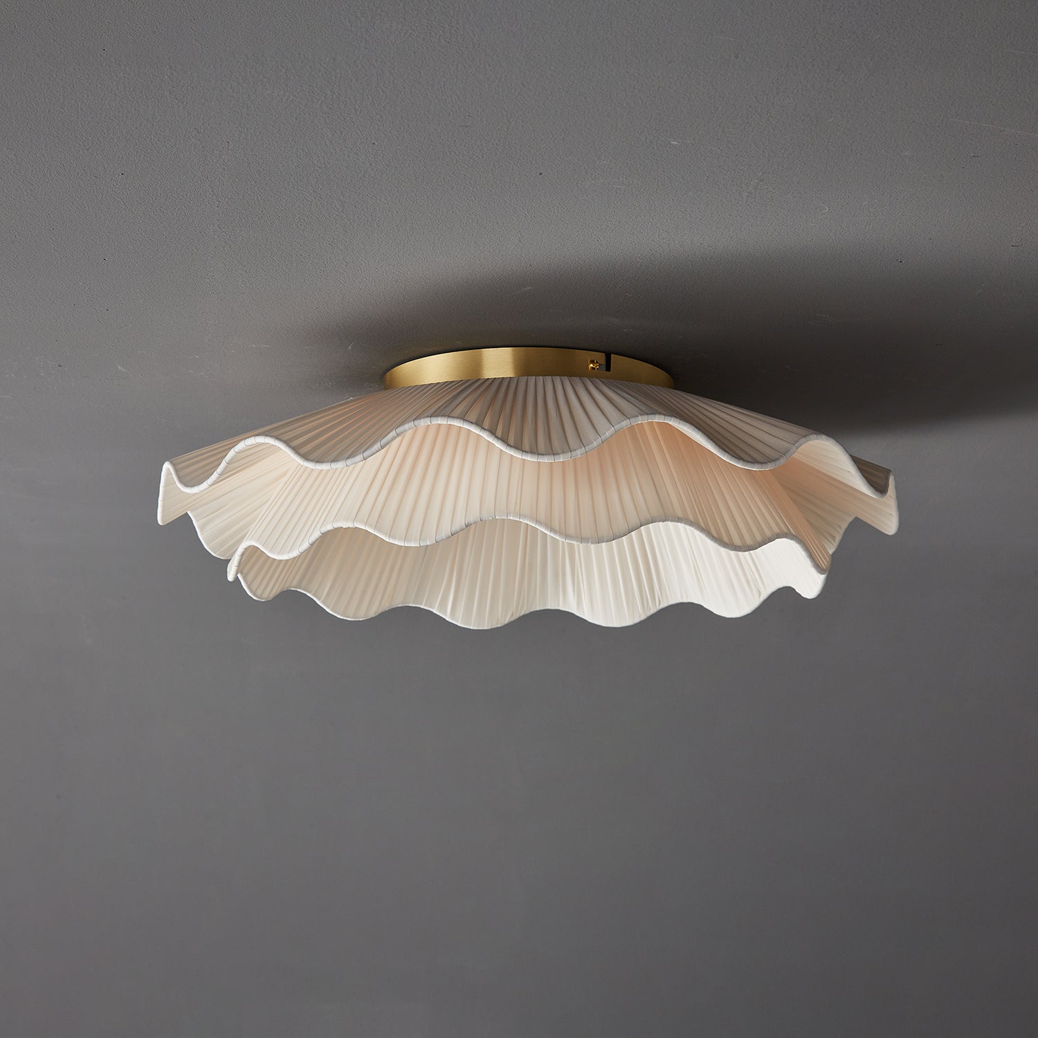 Tirah Plafonnier en tissu ondulé