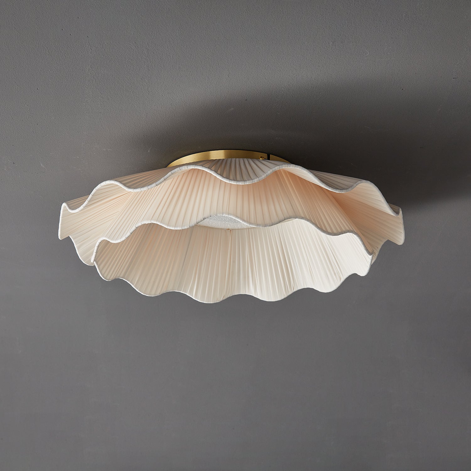 Tirah Plafonnier en tissu ondulé