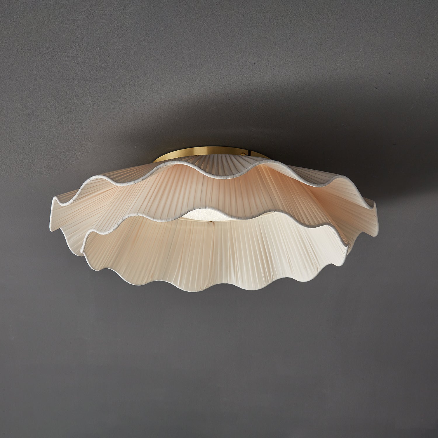 Tirah Plafonnier en tissu ondulé