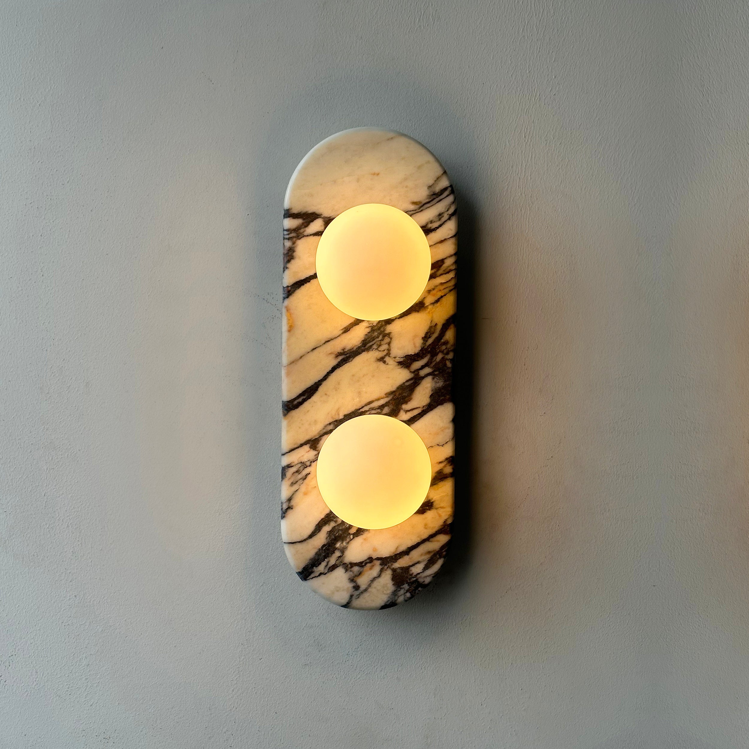 Alvuvyo Elegance Modern Marble Wall Lamp - Lamp Copper