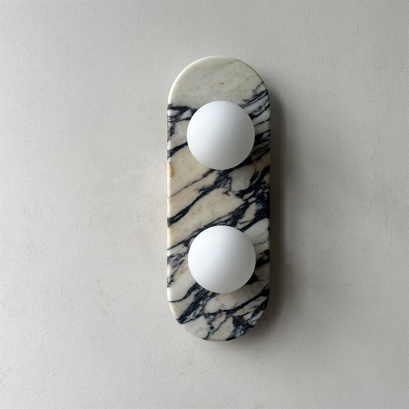 Alvuvyo Elegance Modern Marble Wall Lamp - Lamp Copper
