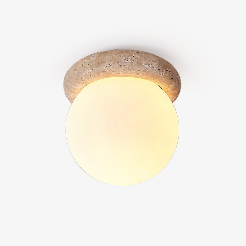 Colaeiel Disque-Globe Travertin Plafonnier - Neutralighting