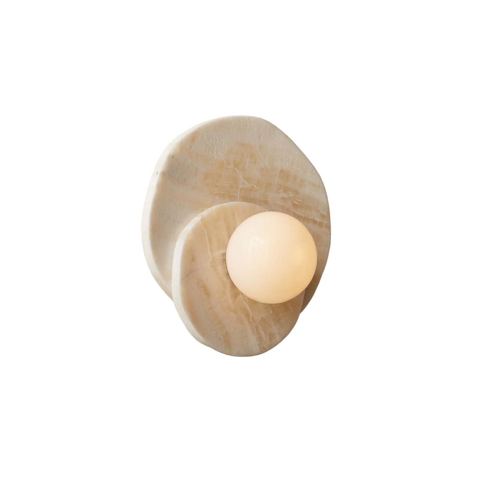 Astr Modern Minimalist Unique Stone Glass Wall Lamp - Lamp Copper