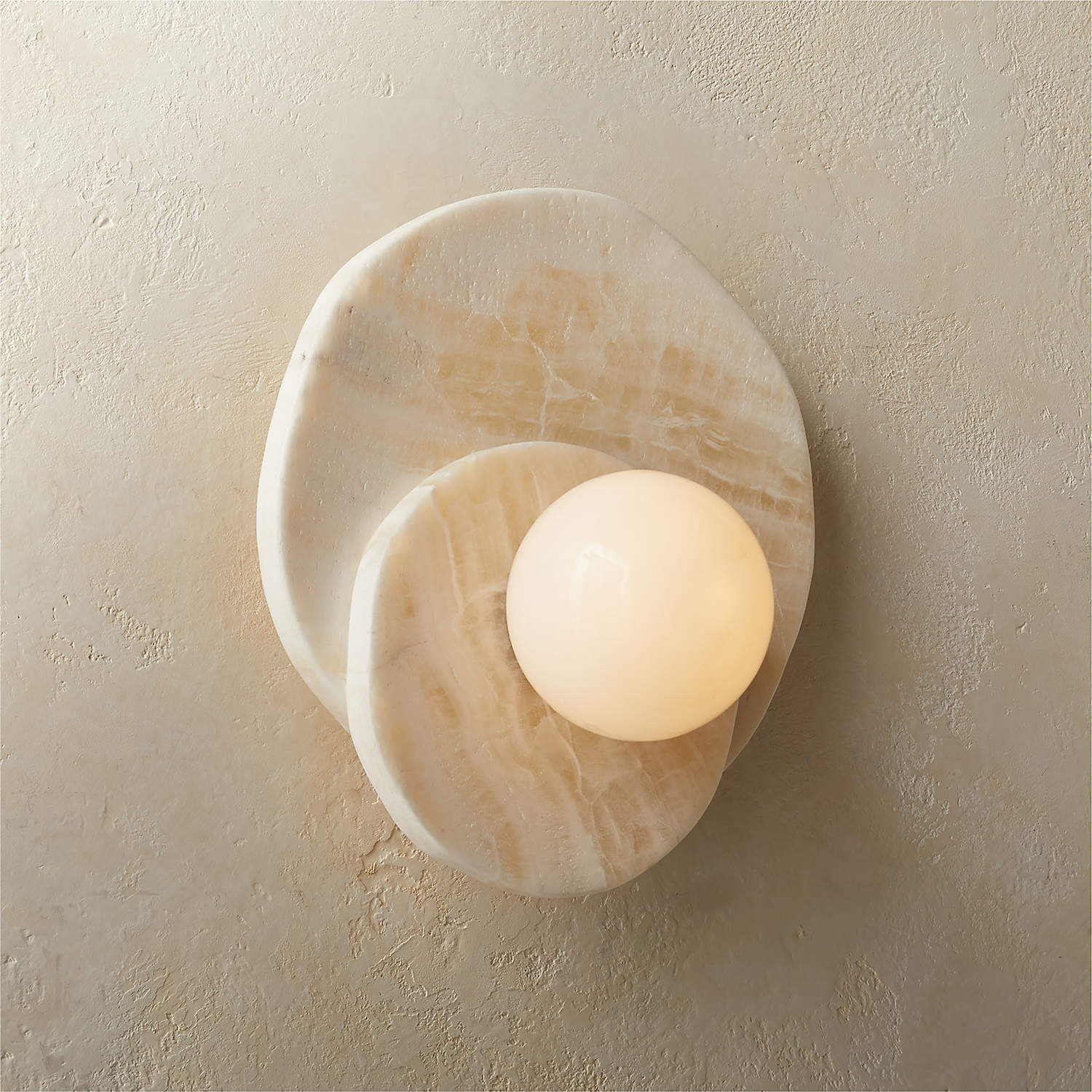 Astr Modern Minimalist Unique Stone Glass Wall Lamp - Lamp Copper