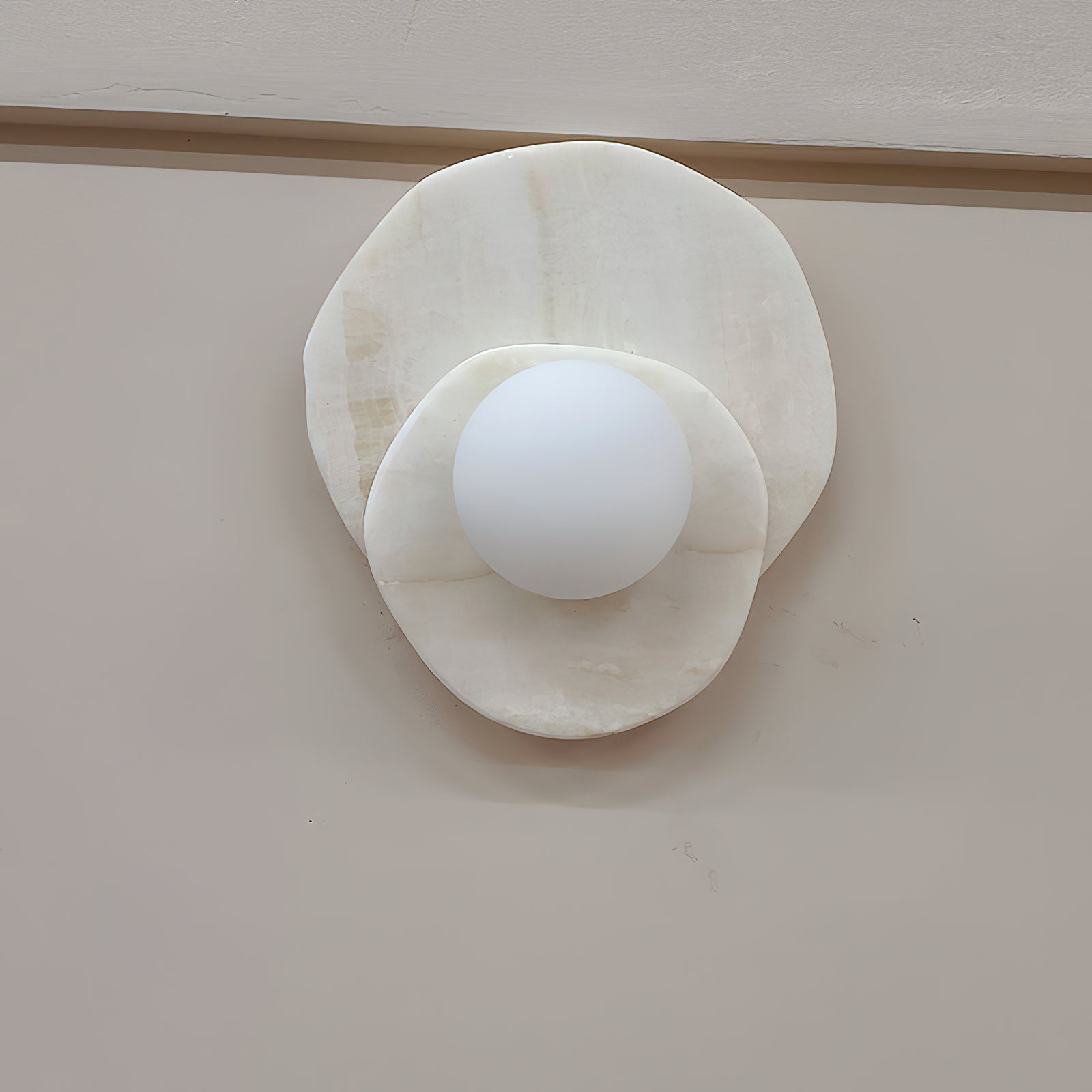 Astr Modern Minimalist Unique Stone Glass Wall Lamp - Lamp Copper