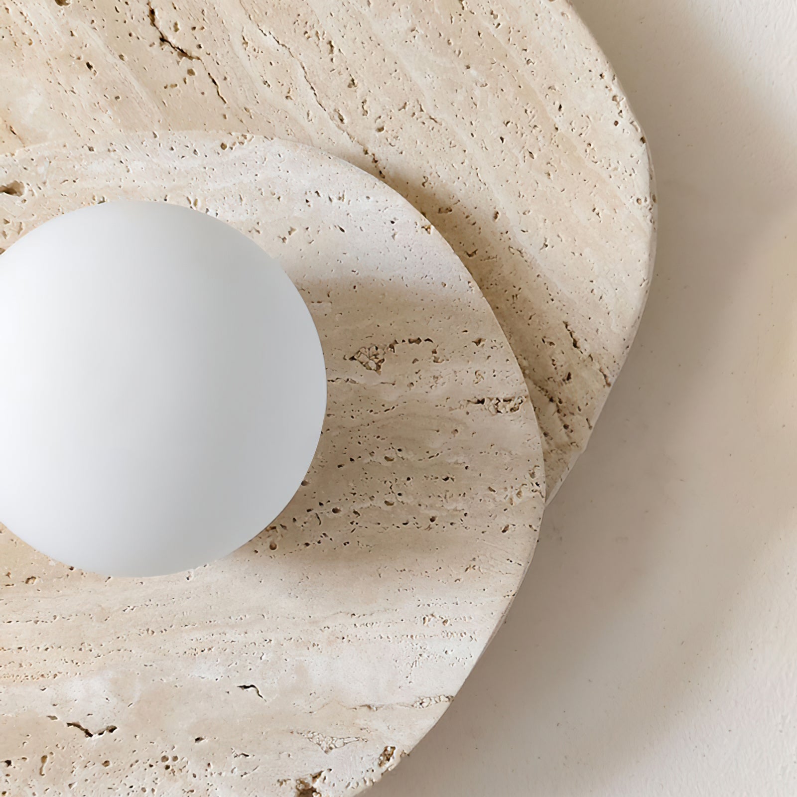 Astr Modern Minimalist Unique Stone Glass Wall Lamp - Lamp Copper