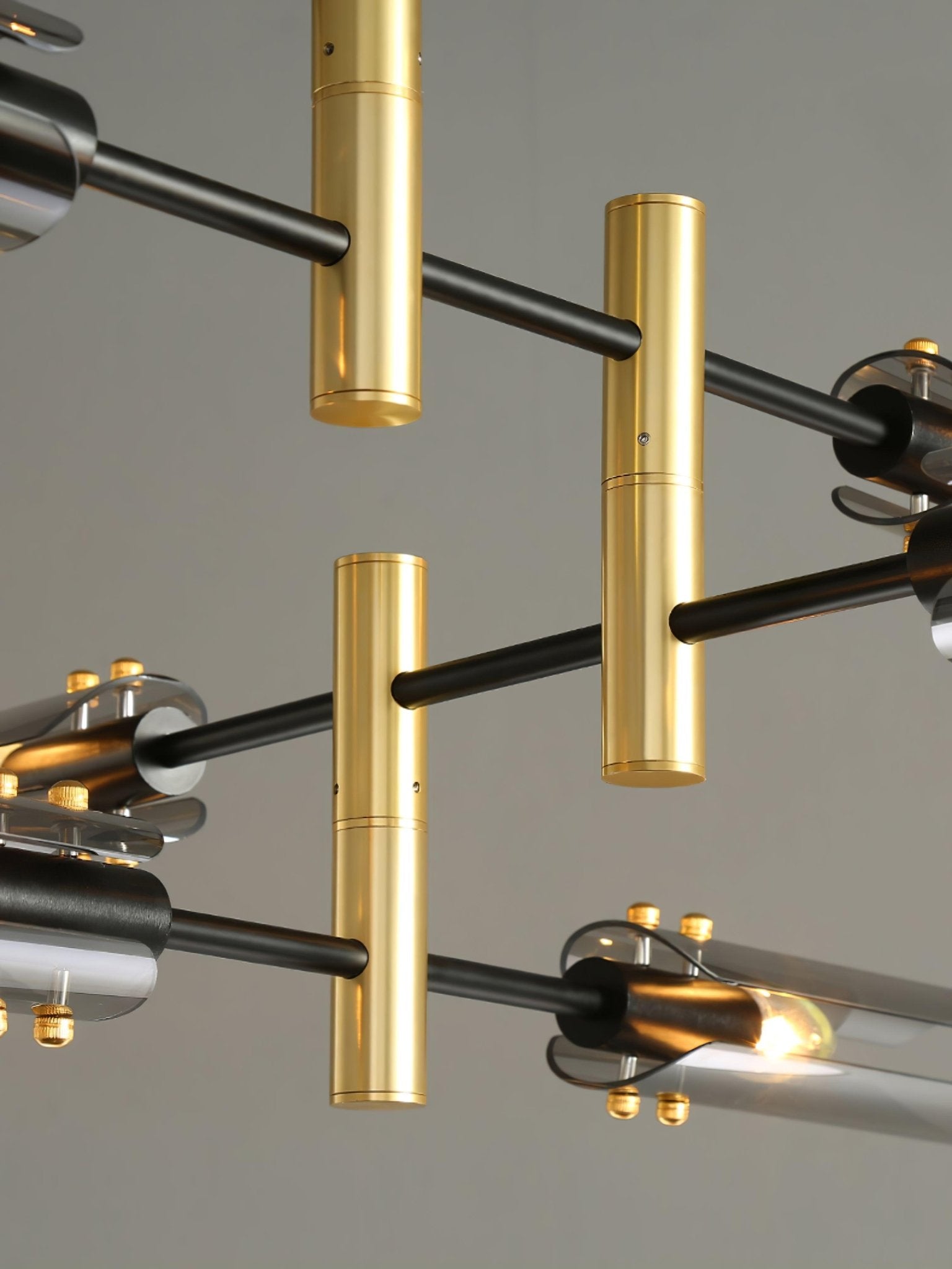 Lustra Chandelier Double 6-Luminaires Moderne - Neutralighting