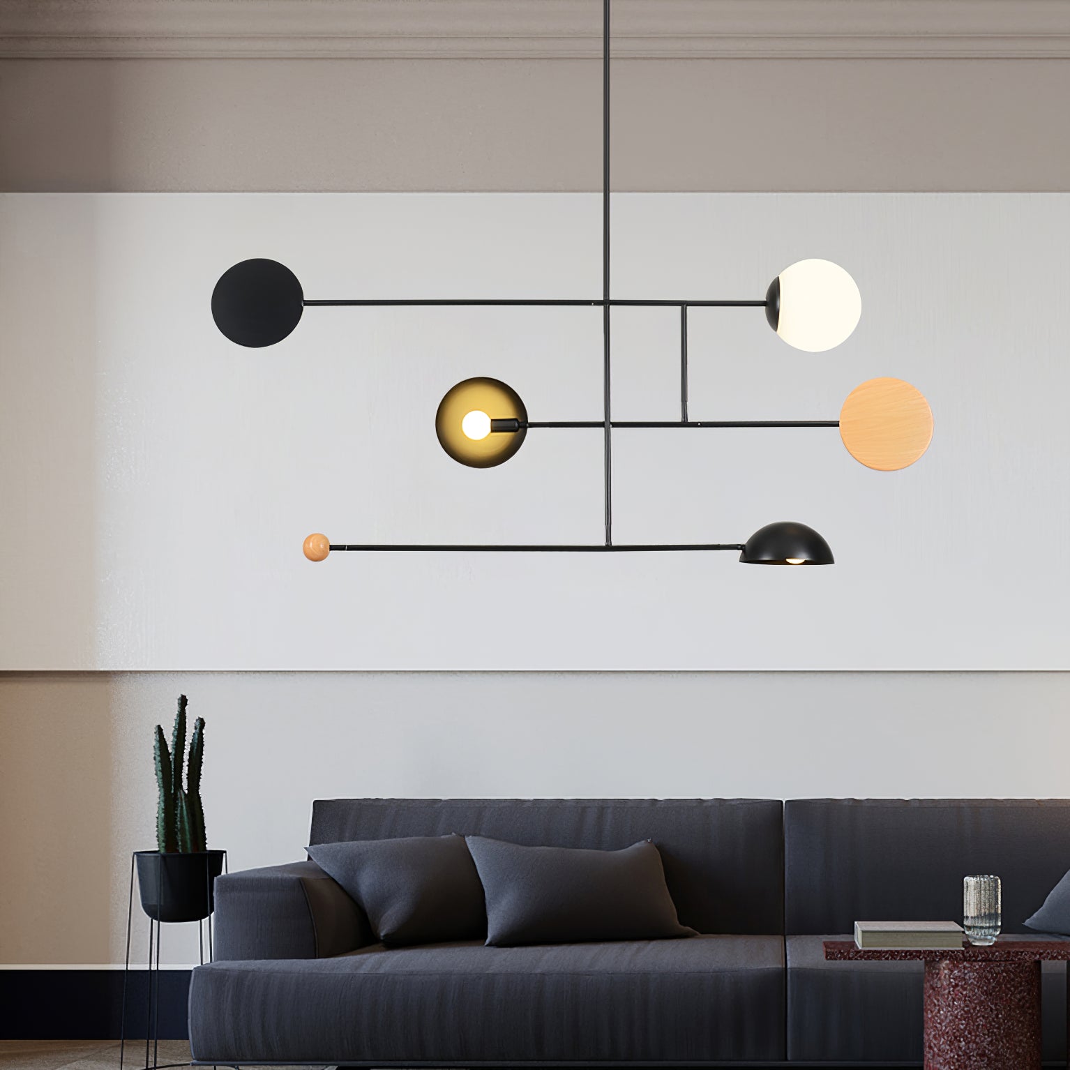 Orbital Lampe Pendante Linéaire Moderne Balance - Neutralighting