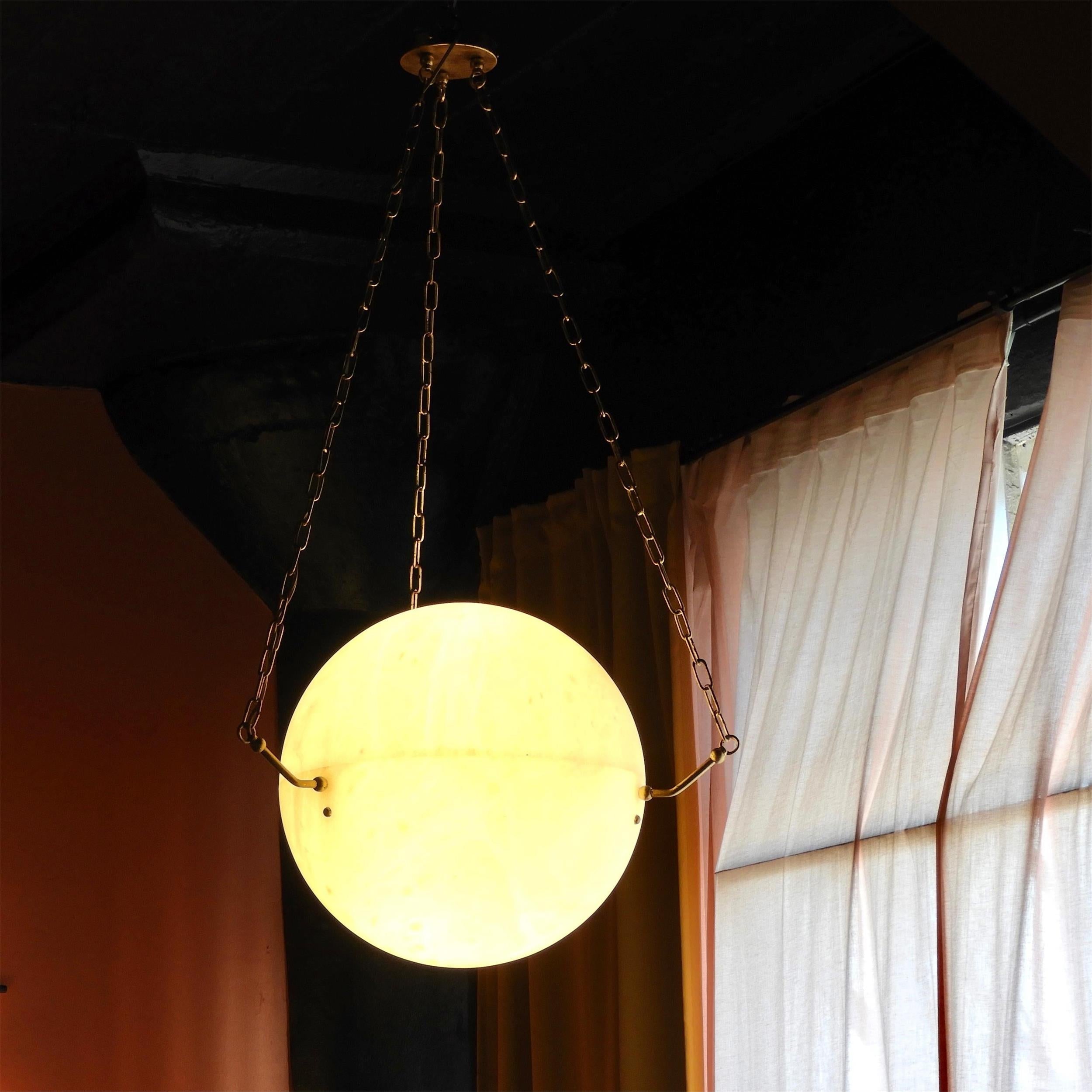 Himinuvys Moderne Minimaliste Albâtre Suspension - Neutralighting