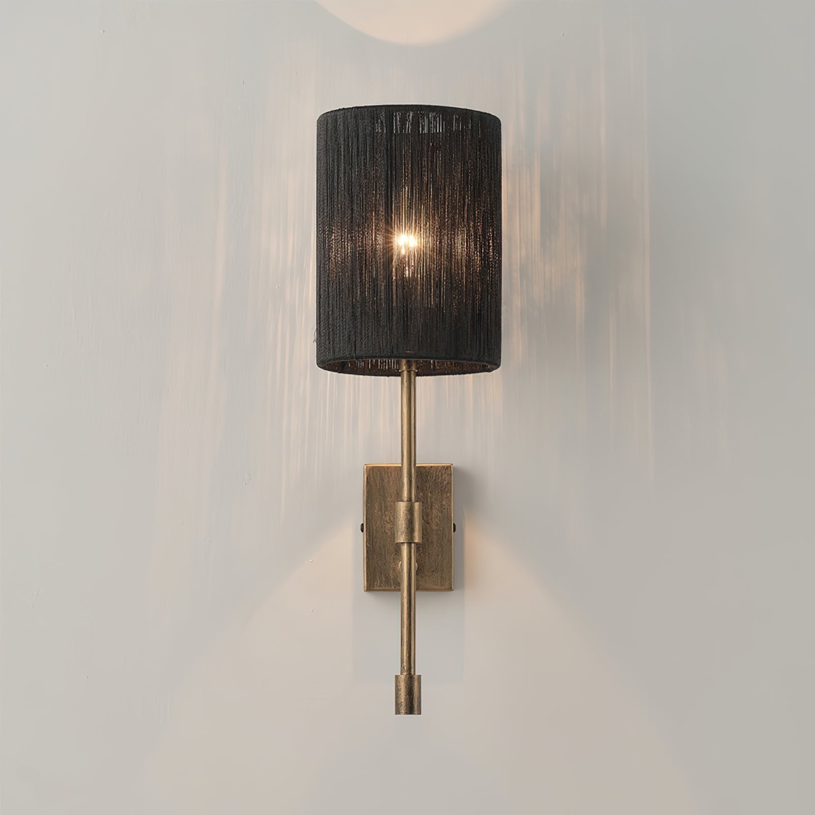 Eirikuvyo Moderne Minimaliste Métal Tissu Applique Murale - Neutralighting