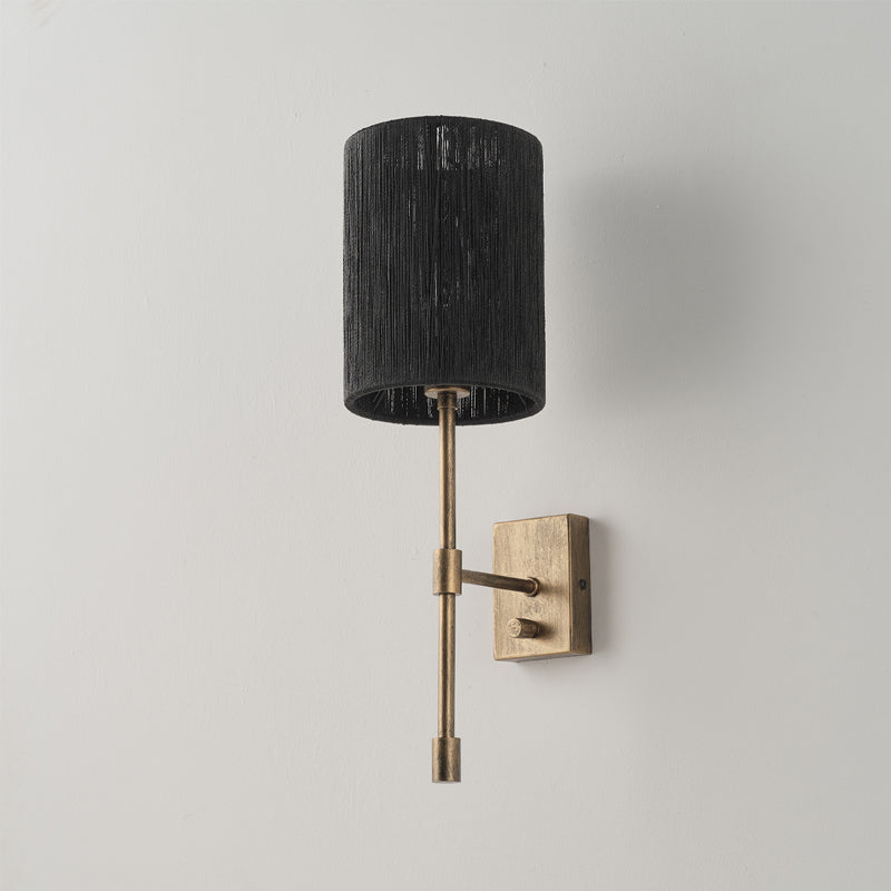 Eirikuvyo Moderne Minimaliste Métal Tissu Applique Murale - Neutralighting