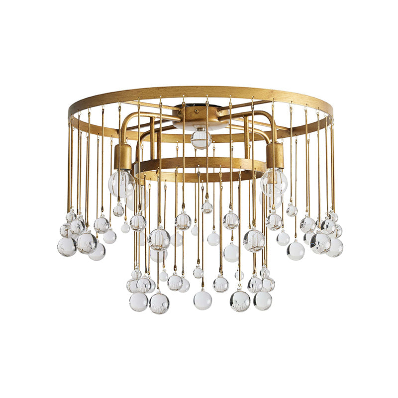 Fljotuvyo Postmodern Luxe Laiton Cristal Montage Encastré Plafonnier - Neutralighting